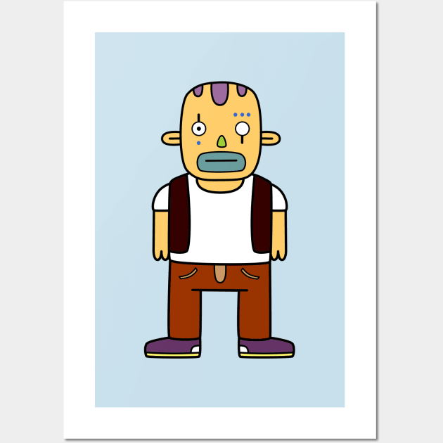 Bad Bald Boy Wall Art by mrmomoart